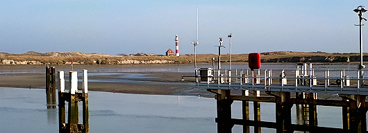 zicht natuurreservaat, vuurtoren...